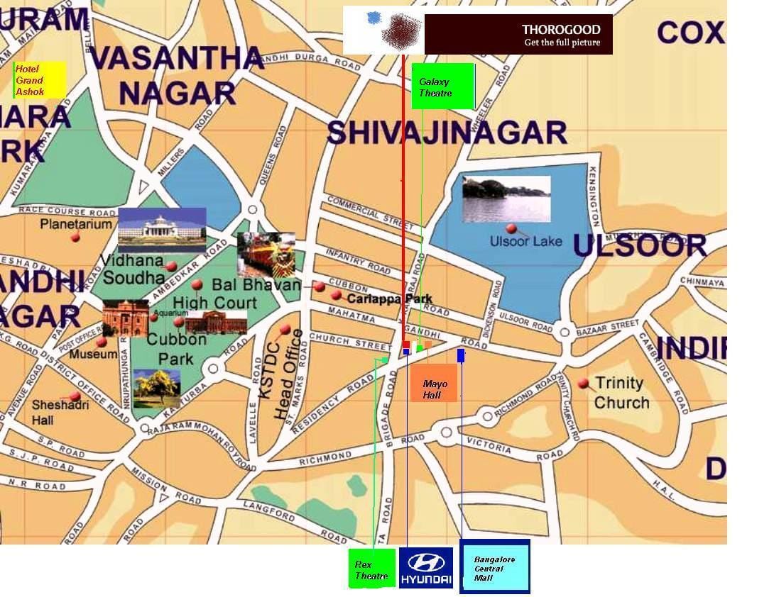 Ulsoor Bangalore carte