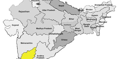La carte de Bangalore, inde