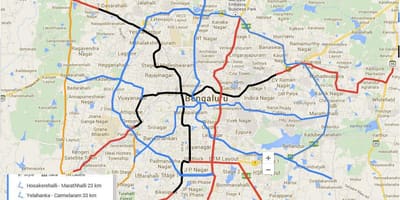 Namma de métro la phase 3 de la feuille de route
