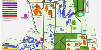 Carte de l'IISC Bangalore