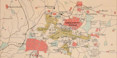 Bangalore vieille carte