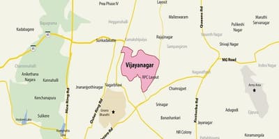 Carte de Vijayanagar Bangalore