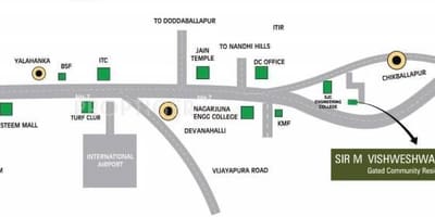 Vishweshwaraya mise en page de la carte